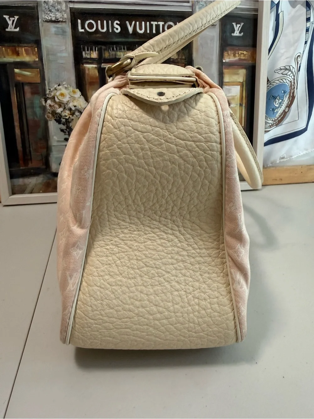 Louis Vuitton Pink Monogram Canvas Top-Handle Bag